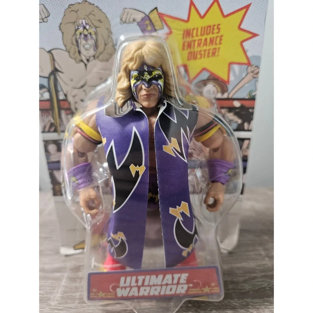 WWE Superstars Series 2 Ultimate Warrior Action Figure Mattel HDM76 Retro Style